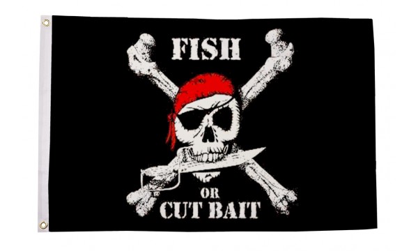 Pirate Fish or Cut Bait Flag